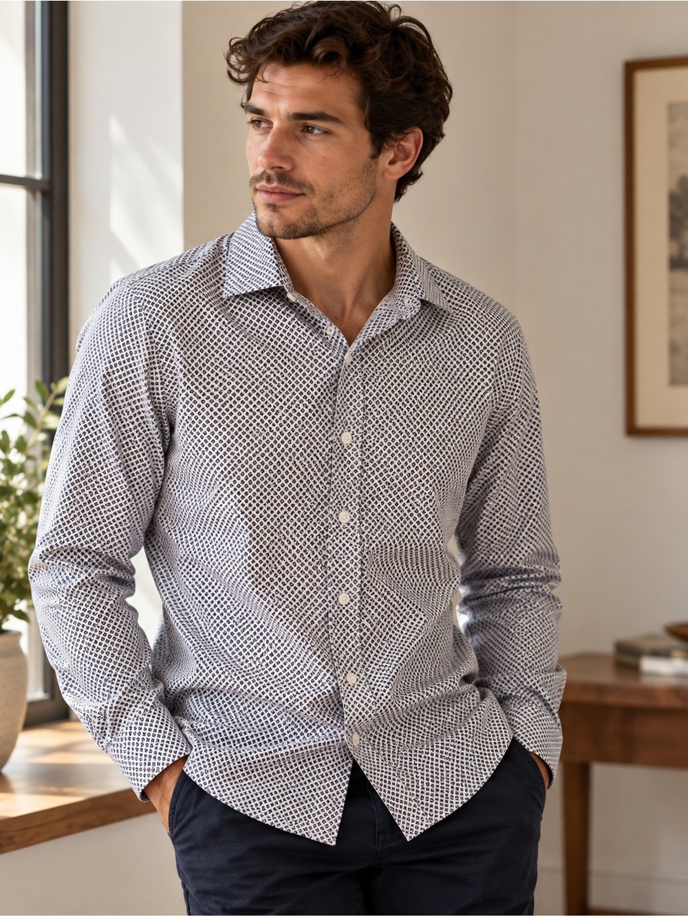 Scotch & Soda Men's Button Down Shirt Size 15.5 33/34